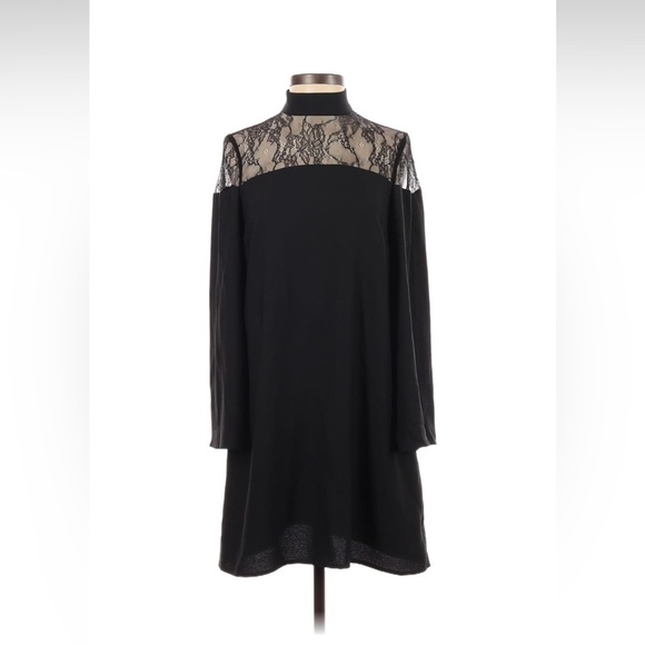 Nicole Miller long sleeve lace dress size 2 - Picture 1 of 2
